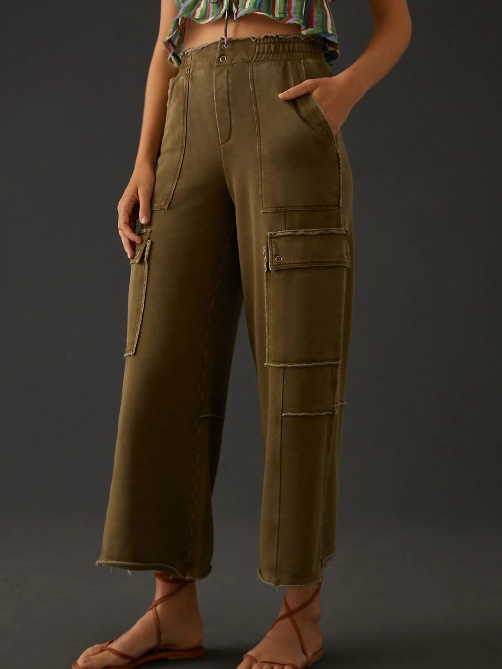 Daily Practice by Anthropologie Utility Wide-Leg Pants